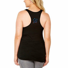 Miami Marlins Soft as a Grape Women's Plus Size Swing for the Fences Racerback Tank Top - MLB Tanks