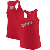 Washington Nationals Soft as a Grape Women's Plus Size Swing for the Fences Racerback Tank Top - MLB Tanks