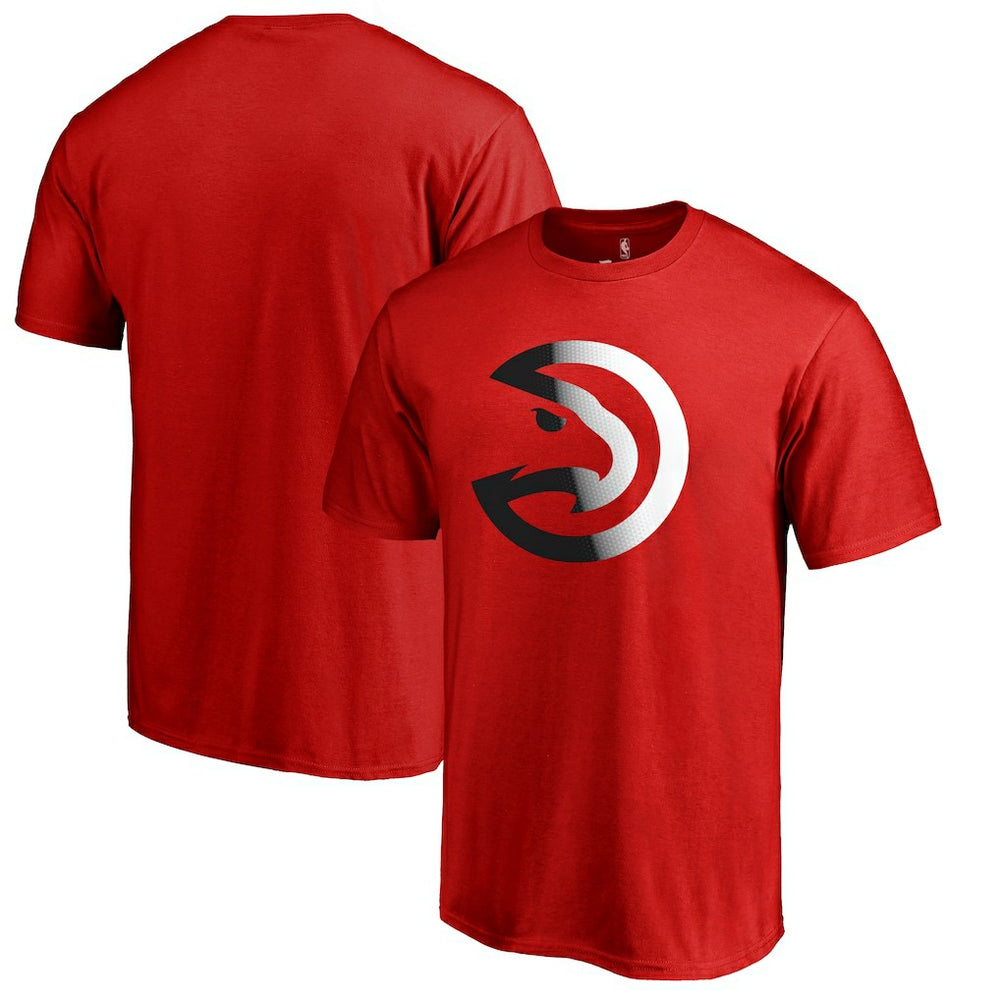 Red Atlanta Hawks Gradient Logo T-Shirt | NBA