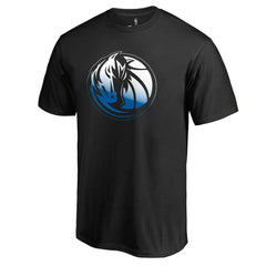 Black Dallas Mavericks Gradient Logo T-Shirt sale | NBA
