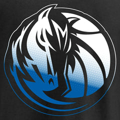 Black Dallas Mavericks Gradient Logo T-Shirt sale | NBA