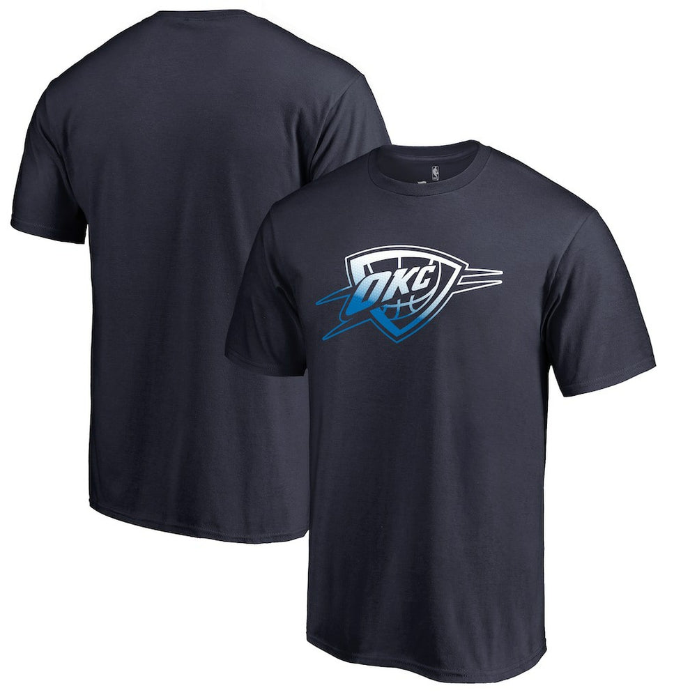 Navy Oklahoma City Thunder Gradient Logo T-Shirt | NBA