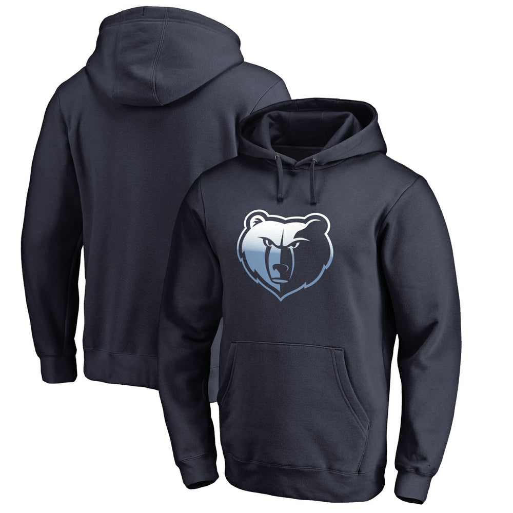 Navy Memphis Grizzlies Gradient Logo Pullover Hoodie | NBA