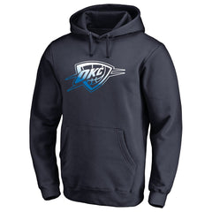 Navy Oklahoma City Thunder Gradient Logo Pullover Hoodie | NBA