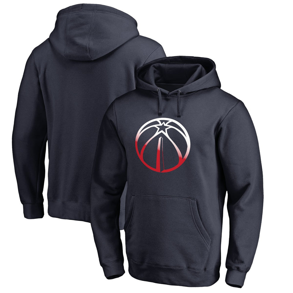 Navy Washington Wizards Gradient Logo Pullover Hoodie | NBA