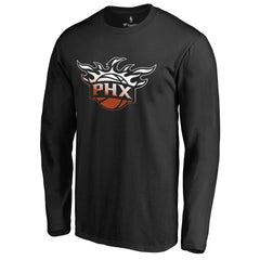 Black Phoenix Suns Gradient Logo Long Sleeve T-Shirt | NBA