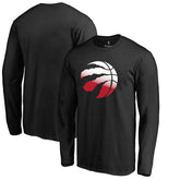 Black Toronto Raptors Gradient Logo Long Sleeve T-Shirt | NBA