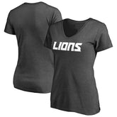 Detroit Lions Women's Team Lockup V-Neck T-Shirt | NFL Sale