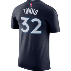 Blue Karl-Anthony Towns Minnesota Timberwolves Name & Number Performance T-Shirt | NBA