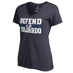 Colorado Avalanche Women's Hometown Collection Defend V-Neck T-Shirt - NHL T-shirts