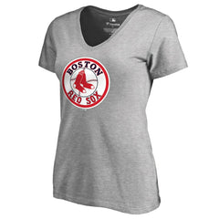 Boston Red Sox Women's Cooperstown Collection Forbes V-Neck T-Shirt - MLB T-shirts