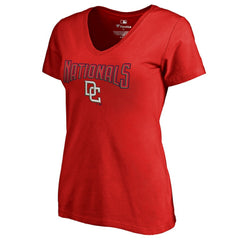 Washington Nationals Women's Core Wahconah V-Neck T-Shirt - MLB T-shirts