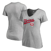 Minnesota Twins Women's Core Wahconah V-Neck T-Shirt - MLB T-shirts