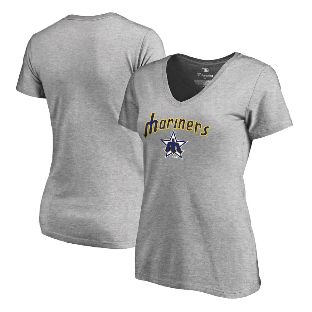 Seattle Mariners Women's Core Wahconah V-Neck T-Shirt - MLB T-shirts