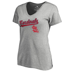 St. Louis Cardinals Women's Core Wahconah V-Neck T-Shirt - MLB T-shirts