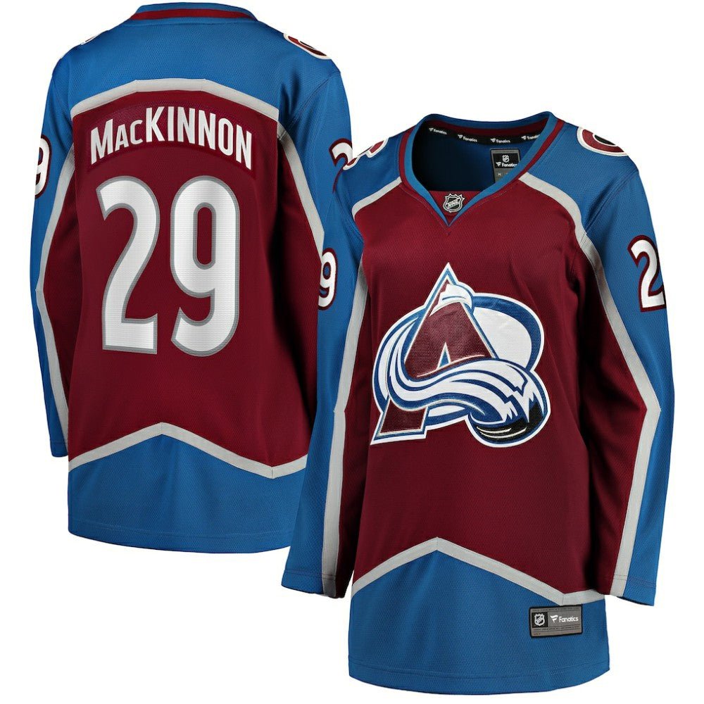 Nathan MacKinnon Colorado Avalanche Fanatics Women's Home Breakaway Jersey - NHL Jerseys
