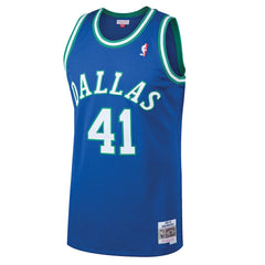 Blue Dirk Nowitzki Dallas Mavericks 1998/99 Hardwood Classics Swingman Jersey sale | NBA