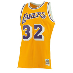 Gold Magic Johnson Los Angeles Lakers 1984/85 Hardwood Classics Swingman Jersey | NBA