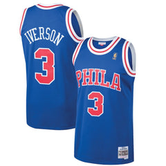 Royal Allen Iverson Philadelphia 76ers 1996/97 Hardwood Classics Swingman Jersey | NBA