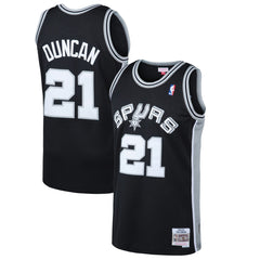 Black Tim Duncan San Antonio Spurs 1998/99 Hardwood Classics Swingman Jersey | NBA