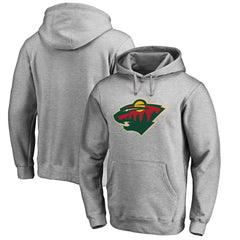 Minnesota Wild Primary Team Logo Fleece Fitted Pullover Hoodie - NHL Hoodies
