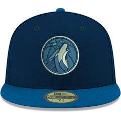 Navy Minnesota Timberwolves Team Color 2Tone 59FIFTY Fitted Hat | NBA