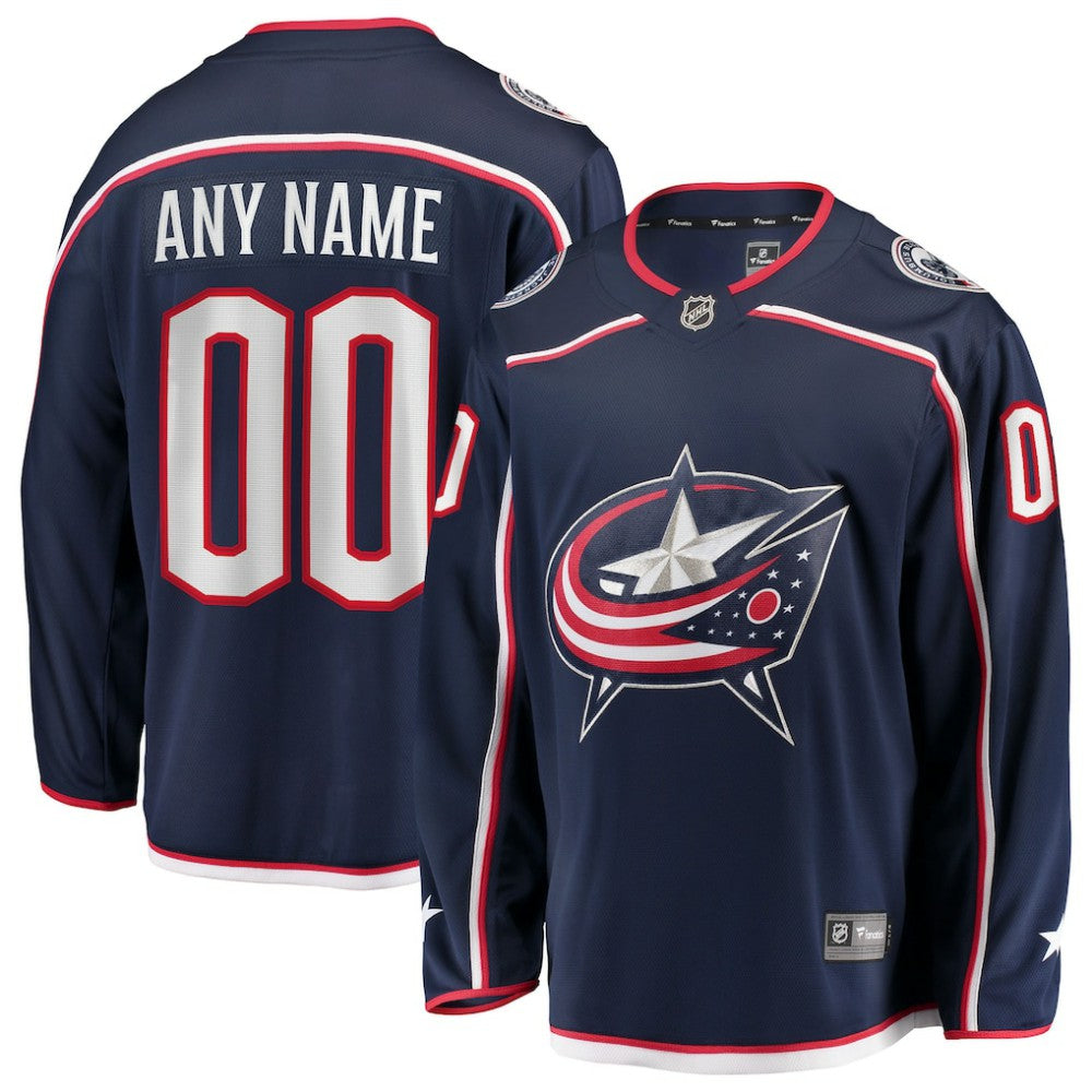 Columbus Blue Jackets Fanatics Home Breakaway Custom Jersey - NHL Jerseys