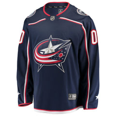 Columbus Blue Jackets Fanatics Home Breakaway Custom Jersey - NHL Jerseys