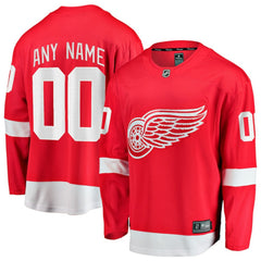 Detroit Red Wings Fanatics Home Breakaway Custom Jersey - NHL Jerseys
