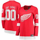 Detroit Red Wings Fanatics Women's Home Breakaway Custom Jersey - NHL Jerseys