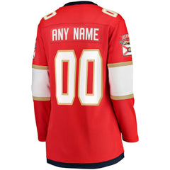 Florida Panthers Fanatics Women's Home Breakaway Custom Jersey - NHL Jerseys