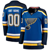 St. Louis Blues Fanatics Women's Home Breakaway Custom Jersey - NHL Jerseys
