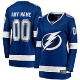 Tampa Bay Lightning Fanatics Women's Home Breakaway Custom Jersey - NHL Jerseys