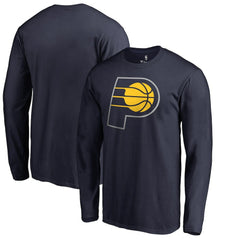 Navy Indiana Pacers Primary Logo Long Sleeve T-Shirt | NBA