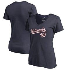 Washington Nationals Women's Team Lockup T-Shirt - MLB T-shirts