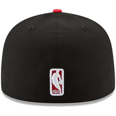 Black/Red Portland Trail Blazers Team Color 2-Tone 59FIFTY Fitted Hat | NBA
