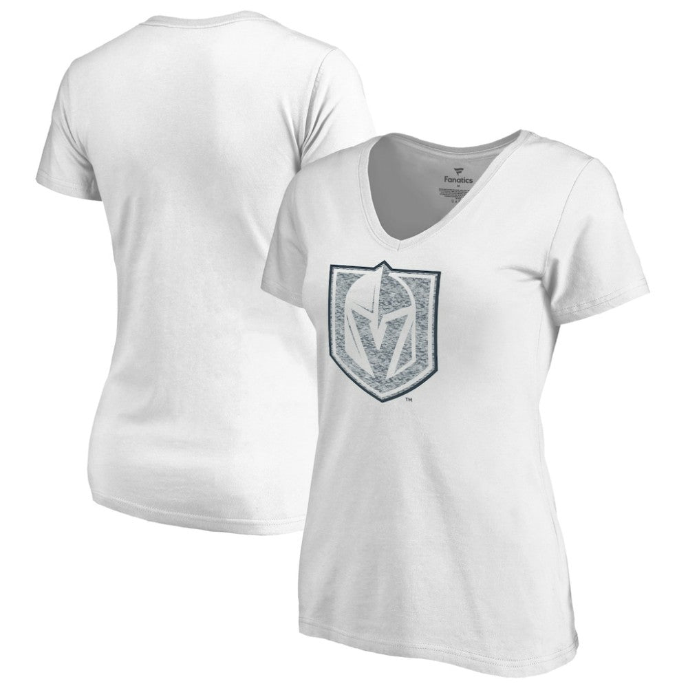 Vegas Golden Knights Women's Whiteout V-Neck T-Shirt - NHL T-shirts