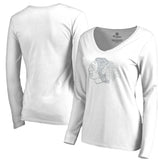 Chicago Blackhawks Women's White Out Long Sleeve T-Shirt - NHL T-shirts