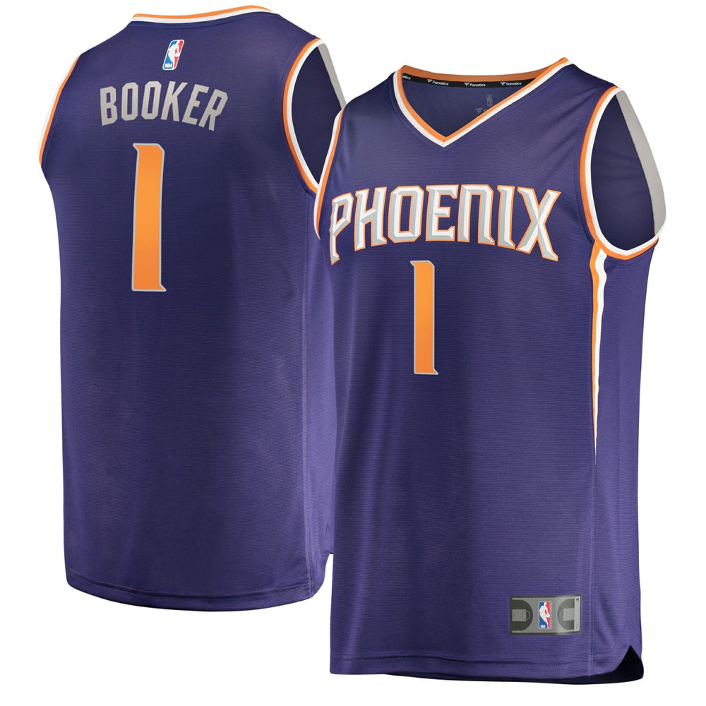 Icon Edition Devin Booker Phoenix Suns Fast Break Replica Jersey Purple | NBA