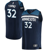 Icon Edition Karl-Anthony Towns Minnesota Timberwolves Fast Break Replica Jersey Navy | NBA