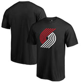 Black Portland Trail Blazers Fresh Primary Logo T-Shirt | NBA