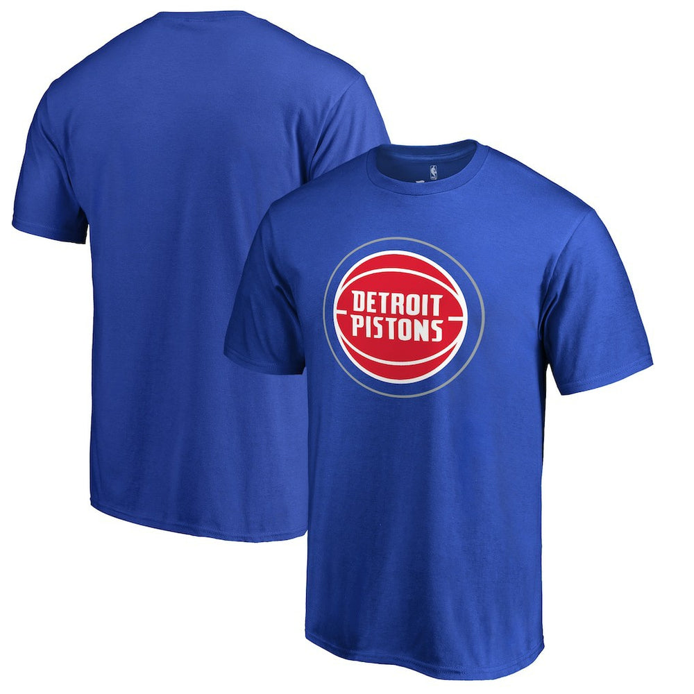 Royal Detroit Pistons Primary Logo 2 T-Shirt | NBA