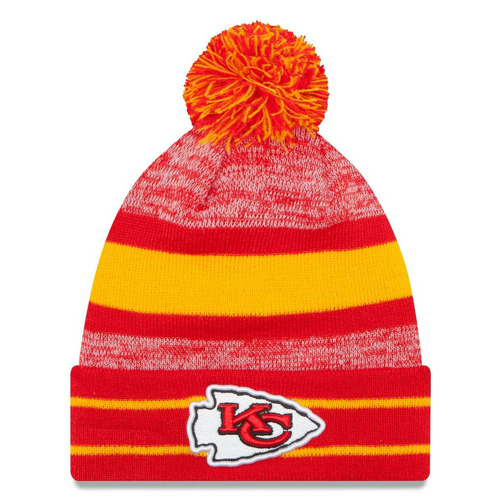Kansas City Chiefs Team Logo Cuffed Knit Hat with Pom | NFL New