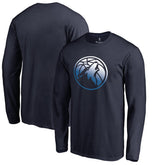 Navy Minnesota Timberwolves Gradient Logo Long Sleeve T-Shirt | NBA