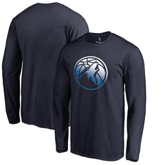 Navy Minnesota Timberwolves Gradient Logo Long Sleeve T-Shirt | NBA