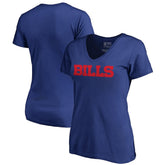Buffalo Bills Women's Wordmark V-Neck T-Shirt | NFL Discount