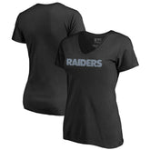 Las Vegas Raiders Women's Wordmark V-Neck T-Shirt | NFL Sale