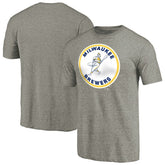 Milwaukee Brewers Cooperstown Collection Forbes Tri-Blend T-Shirt - MLB T-shirts