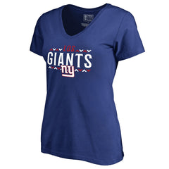 New York Giants Women's Arriba V-Neck T-Shirt | NFL US