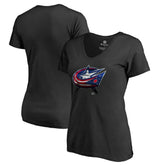 Columbus Blue Jackets Women's Midnight Mascot V-Neck T-Shirt - NHL T-shirts